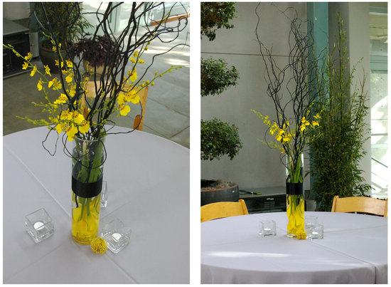 Gray and Yellow Wedding Black And Gold Wedding Centerpieces. Gray and Yellow Wedding