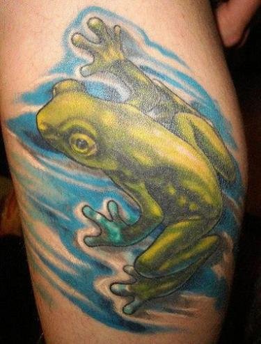 tree frog tattoo. Tree Frog Tattoo Designs.