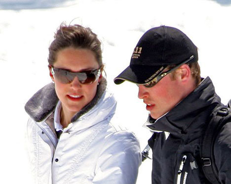 william and kate skiing picture. Prince William Kate Middleton