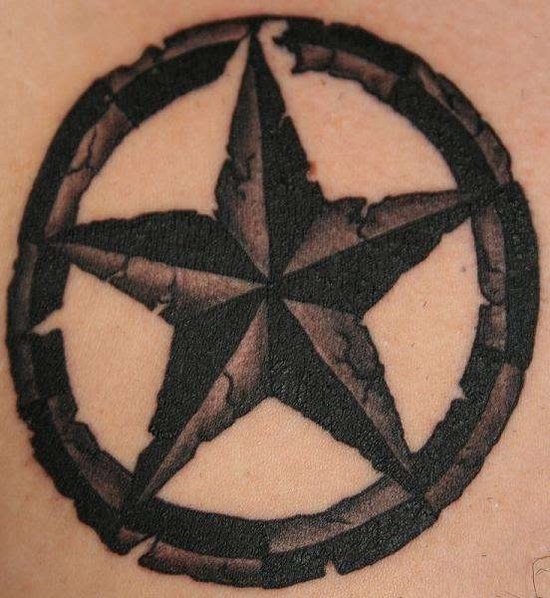 Nautical Star With Wings Meaning. Nautical Star Tattoo On Elbow.