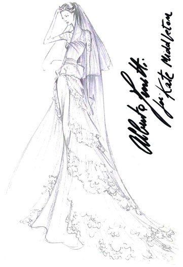 kate middleton wedding dress sketches. kate middleton wedding dress