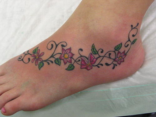 flower tattoos on foot for girls. Japanese Tattoo Flower For Girl or Women() Japanese Tattoo Flower For Girl 