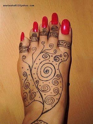 henna foot tattoos. Henna Foot Tattoo- Temporary