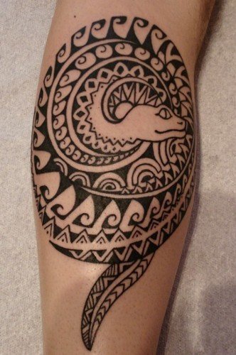Maori Tribal Snake Tattoo by WildSpiritWolf on deviantART