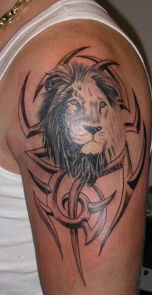 Back Japanese Lion Tattoos 8 
