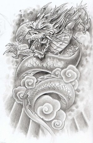 chinese dragon tattoo designs for men. Chinese Dragon Tattoo Design