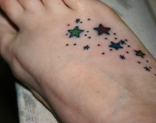 star tattoos on feet. pics of star tattoos. Foot