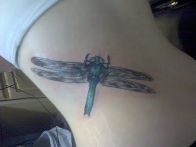 Dragonfly Tattoo on Dragonflies Tattoo  Beautiful Big Dragonfly Tattoo