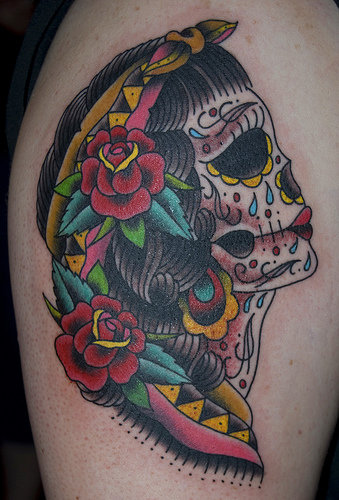 candy skull tattoos