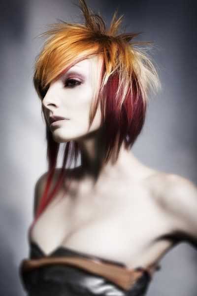 Short  Hair Styles on Punk Short Hairstyles  Short Emo Punk Hairstyles B