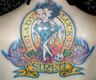 betty boop tattoo designs. Checkout these cool tattoo