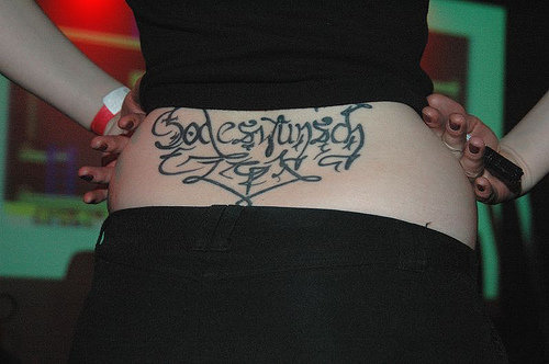 tattoo name designs unusual