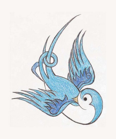Sparrow Tattoo Designs on Tattoo Sparrow  Tribal Sparrow Tattoo