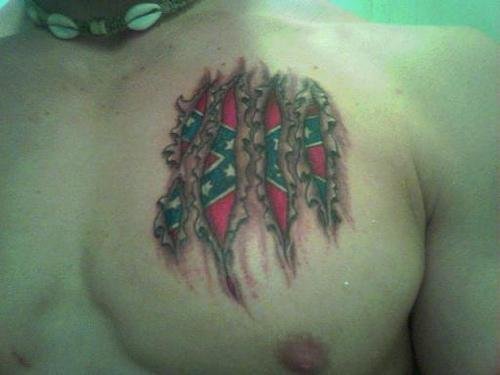 confederate flag tattoos. Confederate Flag Tattoo