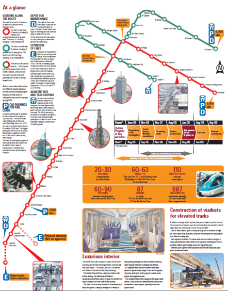 Dubai+metro+map