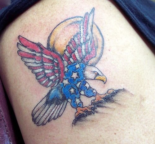 american eagle tattoo. Polish Eagle Tattoo.