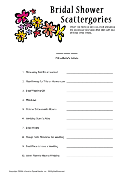 free printable bible scattergories lists