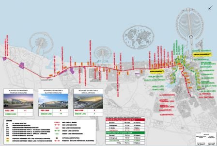 Dubai+metro+map+2011