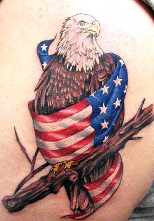 bald eagle tattoo. Polish Eagle Tattoo.