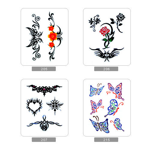 Temporary Tattoo Stencils