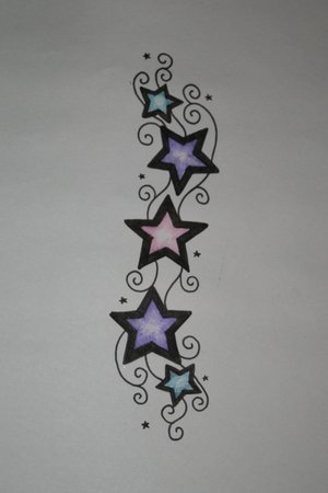 Posted Under Foot Star Tattoo