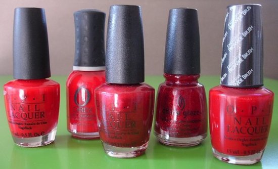 red nail polish art. Red Nail Polish Ideas.