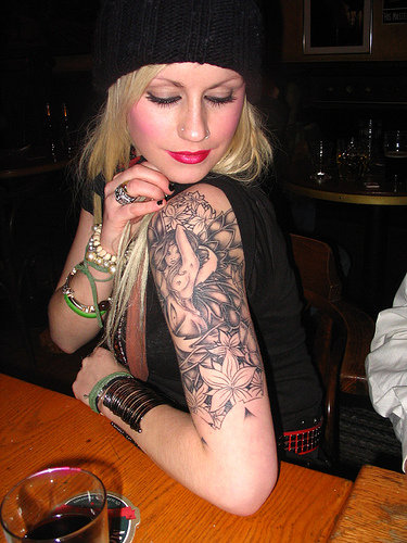 Hot Girls Sleeve Tattoo Ideas