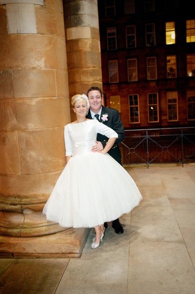LeeAnn and David held their fab 50s style wedding in Glasgow last year