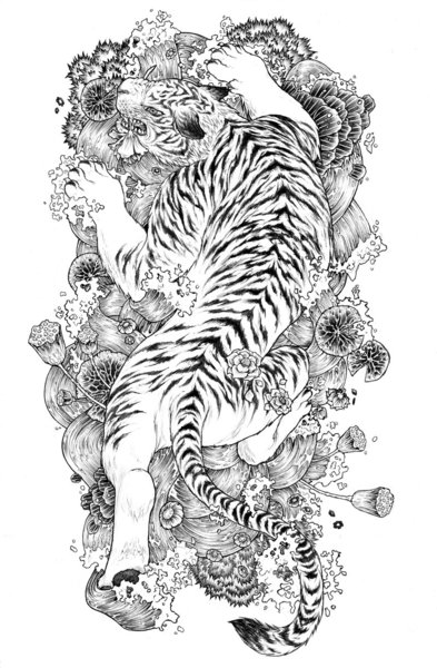 Best Chinese Dragon Tiger Tattoo White Tiger Tattoo