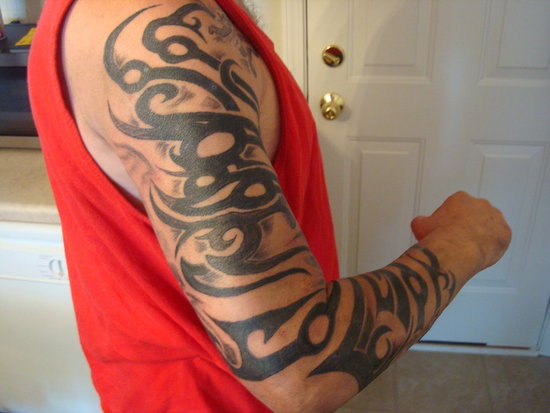 tattoo tribal sleeves. Tribal Sleeve Tattoos