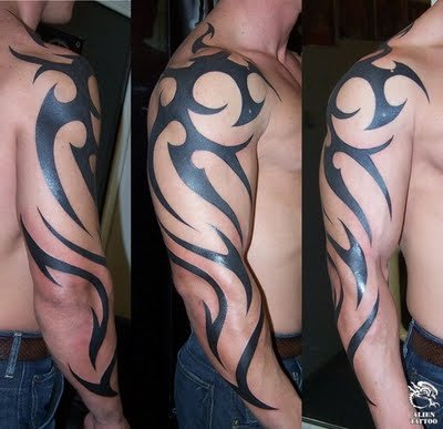 tattoo tribal sleeves. Tribal Sleeve Tattoo
