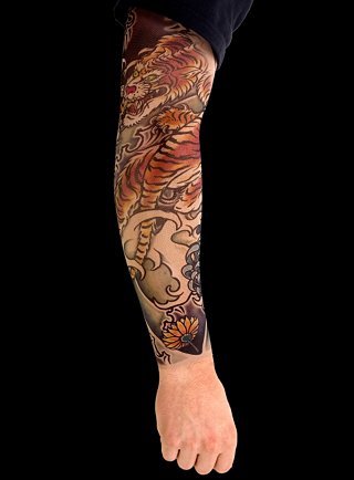 More Dragon Sleeve Tattoo Pictures