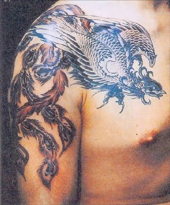 dragon, dragon tattoo designs, lower back, tribal, Tribal Dragon Tattoo at