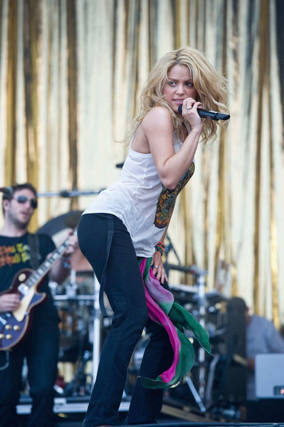 Shakira Live perform at Glastonbury Festival at Worthy Farm