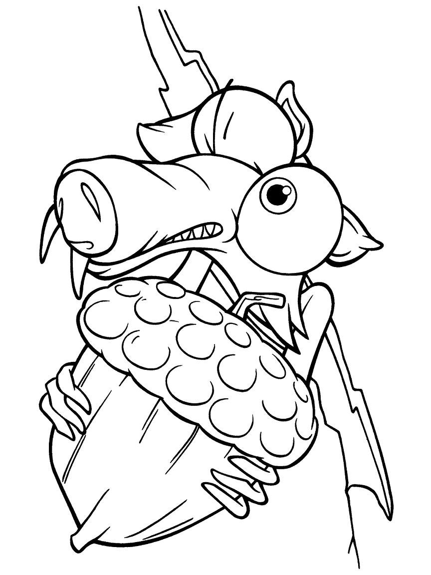ice age 3 coloring pages - photo #24