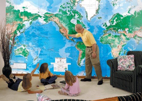 world map wallpaper mural. world map wallpaper for kids.