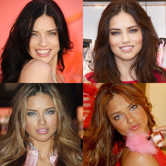 adriana lima hair colour. Out of these four hair hues,