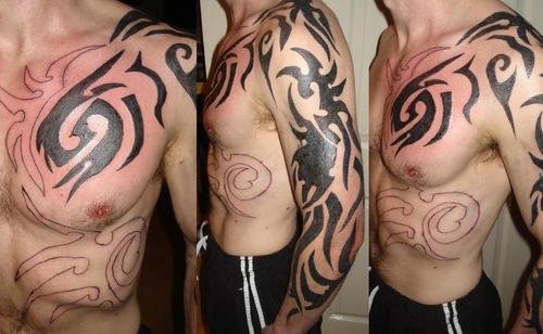 tribal tattoos for men shoulder and arm. Since tattoos can lure great
