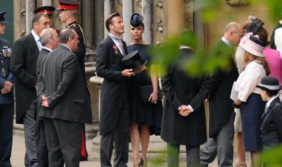 david beckham at royal wedding. David Beckham is wearing Ralph