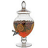 Clear Glass Pedestal Beverage Server