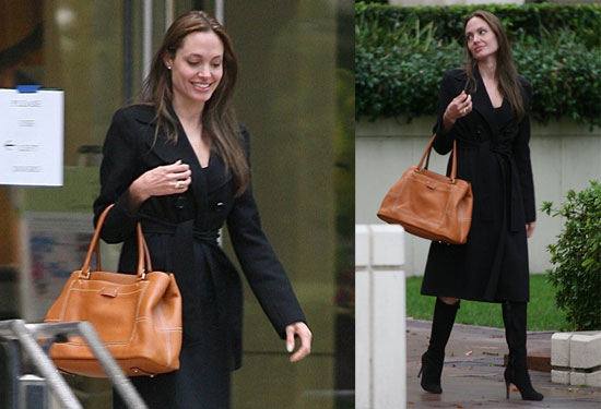 Angelina was apparently in Hollywood to officially sign on to the project, 