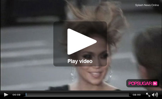 Video of Jennifer Lopez's Wind Blown Hair at This Is It Premiere and Ryan 