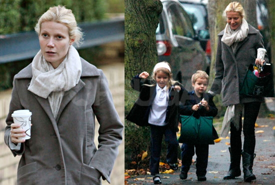 gwyneth paltrow kids. Photos of Gwyneth Paltrow in London With Kids Apple and Moses