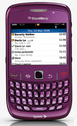 The new BlackBerry Curve 8530 should be coming to Sprint some time this