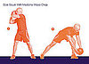 Side Squat With Medicine Wood Chop 