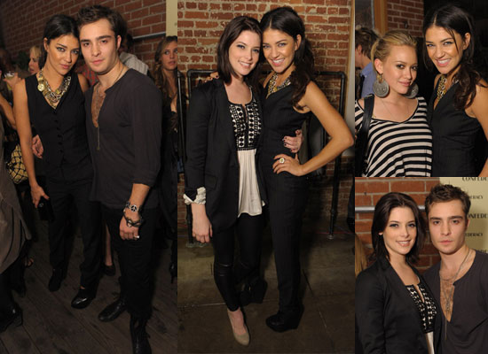 Photos of Ed Westwick Party With Jessica Szohr and Gossip Girl Costar Hilary