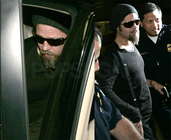 brad pitt beard movie. To see more of Brad at LAX,