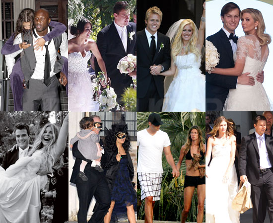 Poll and Photos of Celebrity Weddings Including Khloe Kardashian and Lamar 