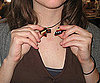 Wood Stripe Heart Pendant