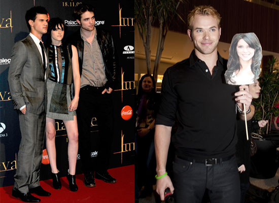 robert pattinson and kristen stewart and taylor lautner. When I met Kristen on